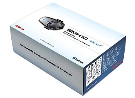 Sena SMH10-D-01SM Snowmobile Bluetooth Headset / Intercom with Boom and Wired Microphone (Dual)