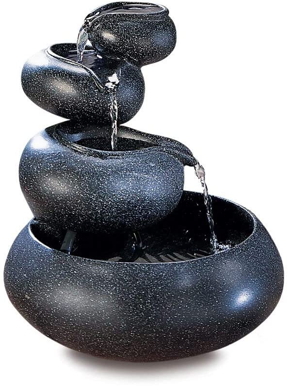 Gifts & Decor 4-Tier Tabletop Water Fountain Decorative Sculpture