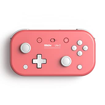 8Bitdo Lite 2 Bluetooth Gamepad for Switch Lite, Switch & Windows,Steam, Raspberry Pi (Pink)