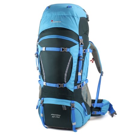 Mountaintop 65L 10L Internal Frame Hiking Backpack for Outdoor Hiking Travel Climbing Camping Mountaineering with Rain Cover-5821