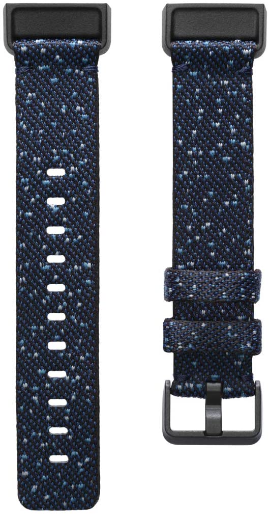 Fitbit Charge 4 Accessory Band, Official Fitbit Product, Woven, Midnight, Small