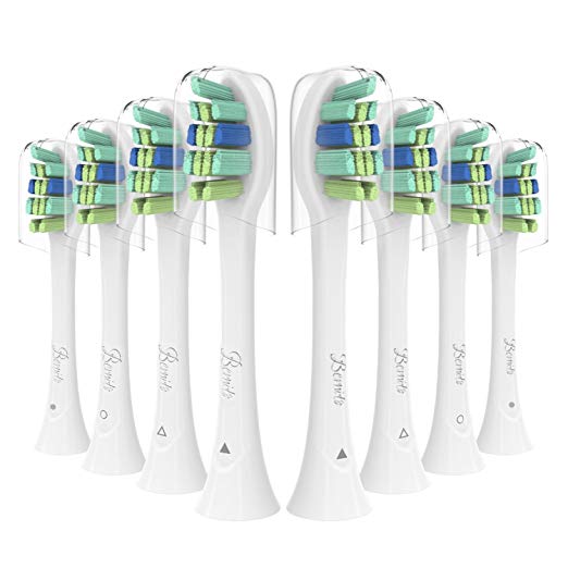Replacement Brush Heads for Philips Sonicare 2 Series, ProtectiveClean, Essence , DiamondClean, HealthyWhite, FlexCare, EasyClean, PowerUp Electric Toothbrush by Bernito, 8 Pack