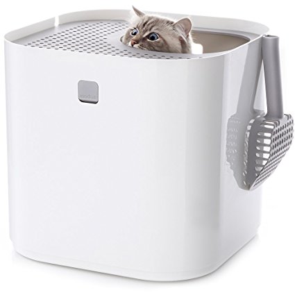 Modkat Litter Box Kit Includes Scoop and Reusable Liner - by Modko