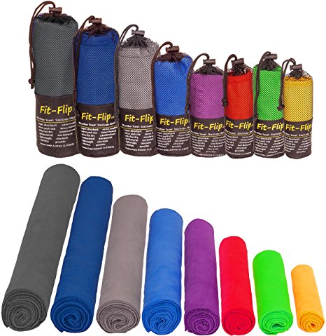 Microfibre Towel in ALL Sizes / 12 Colours   Bag – small, lightweight and ultra absorbent – Microfibre Travel Towel , Beach Towel, Micro Towel , Sport Towel , Large XL Gym Towel