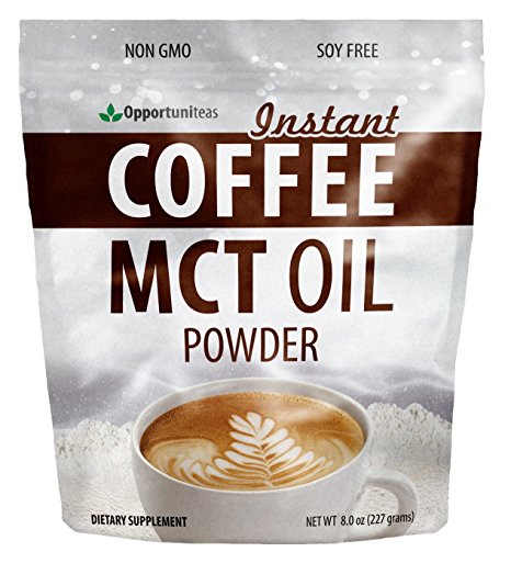 Coffee   MCT Oil Powder - Make a High Fat, Low Carb Keto Latte in Seconds. Perfect Morning or Breakfast Ketogenic Supplement. Mixes Instantly and Digests Easily For Energy & Appetite Control - 8 oz
