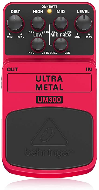 Behringer Ultra Metal UM300 Heavy Metal Distortion Instrument Effect Pedal