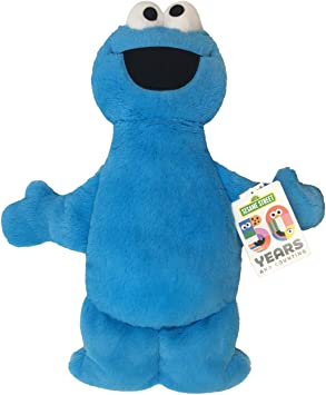 Jay Franco Sesame Street Plush Stuffed Cookie Monster Large Pillow Buddy - Super Soft Polyester Microfiber, 22 inch (Official Sesame Street Product)