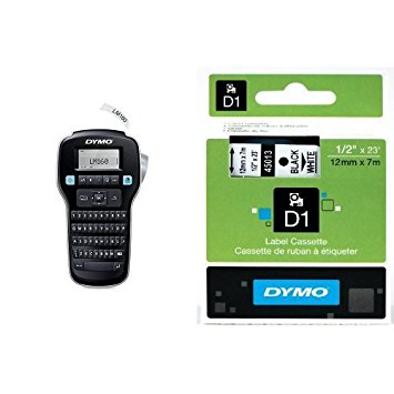 Dymo LabelManager 160 Hand-Held Label Maker (1790415)   2 bonus rolls of 1/2" White Tape