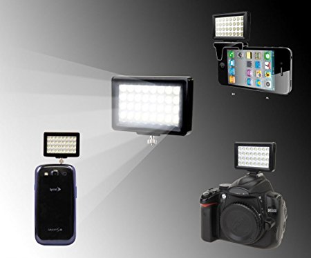 Polaroid 32 LED Video Light For SLR Cameras, Camcorders, Cell Phones, Tablets and More