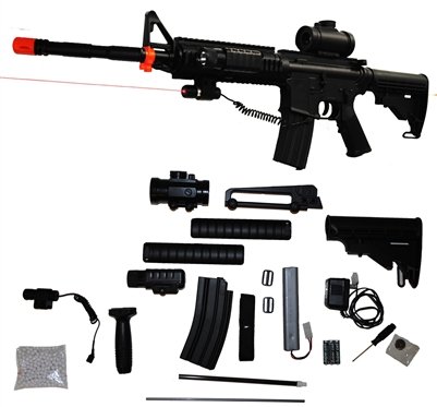 256-in-1 M83 Clone Electric Airsoft Rifle AEG Gun M4 M16 - The Chameleon