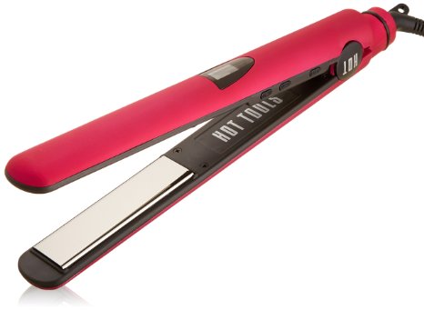 Hot Tools Digital Flat Iron Pink Titanium 1 Inch