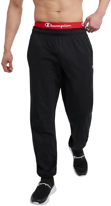 Champion Men's Closed Bottom Light Weight Jersey Sweatpant