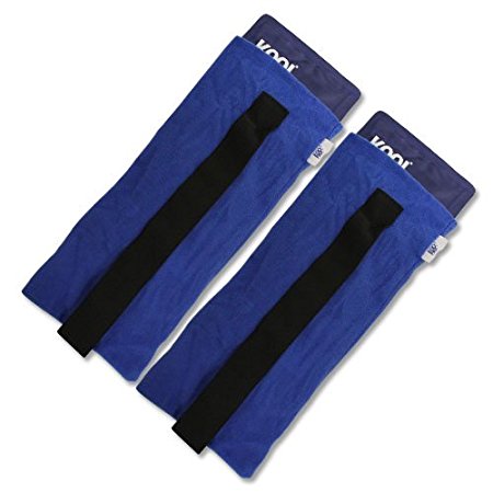 Koolpak Luxury Reusable Hot & Cold Gel Pack Large with Holsters - Twin Pack