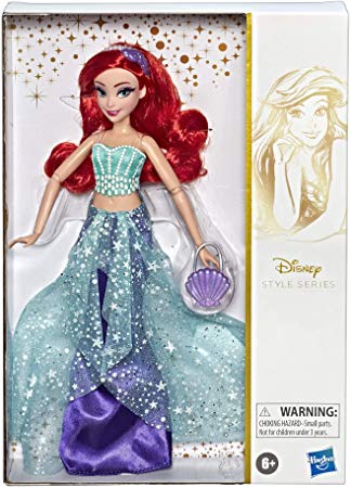 Disney Princess Style Series, Ariel Doll in Contemporary Style with Purse & Shoes