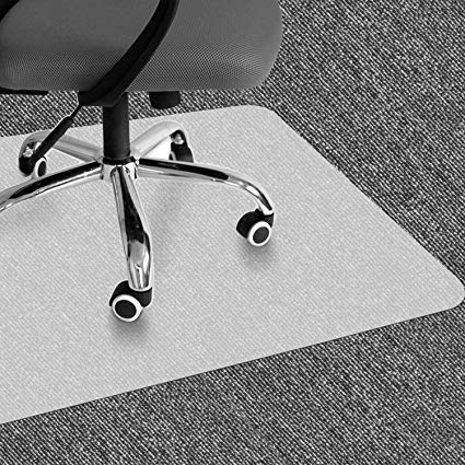 VPCOK Chair Mat for Carpet - 90x120cm (3'x4') Office Chair Mat, Office Floor Protector Mat, Non-Slip Carpet Protector Mat for under Office Chair, Hard Floor, Home, High Impact Strength