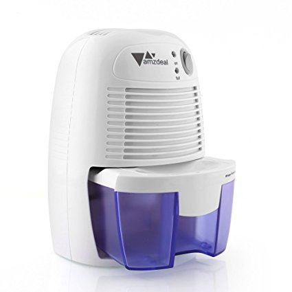 Amzdeal 500ml Mini Portable Compact Dehumidifier for Home Bedroom Kitchen Office ( Max. 250ml/Day )