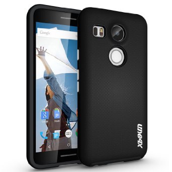 Nexus 5x Case, Xboun Lg (Google) Nexus 5x Case Cover, [Drop Protection] Dual Layer Hard PC Cover   Silicone Hybrid Scratch-Resistant [Shock - Absorption] Bumper Case for Nexus 5x (2015) (Black)