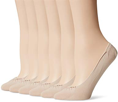 PEDS Women's Ultra Sheer Seamless Low Cut Liner No Show Socks 6 Pairs