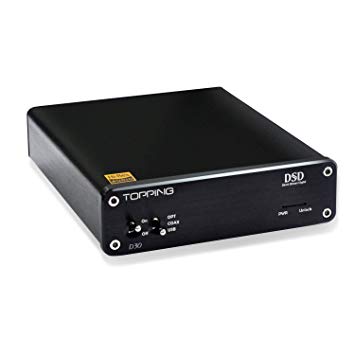 Topping DSD Audio Decoder, D30 USB Coaxial Optical Fiber Input, XMOS CS4398 Chip, Upto 24Bit 192KHz Decoder (D30 Black)