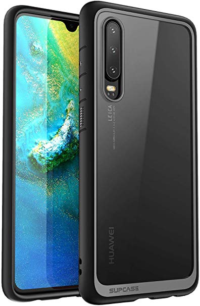 SUPCASE [Unicorn Beetle Style Series] Huawei P30 Case, Premium Hybrid Protective Clear Soft Case for Huawei P30 2019 Release (Black)