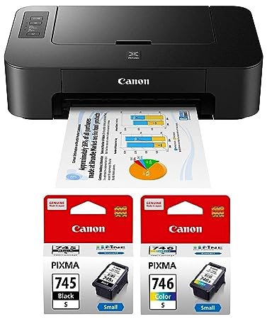 Canon TS207 Single Function Colour Printer with PG745S & CL746S Ink Cartridge