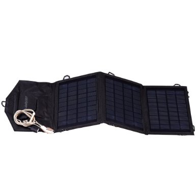Solar Charger Eco-daily with 105w Solar monocrystalline panel with 2-port fashion USB for Iphone 6s  6  Plus Ipad Air  Mini Galaxy S6 and Android Cell Phone