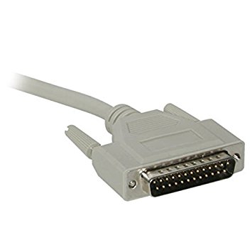 C2G / Cables To Go 02655 DB25 M/F Serial RS232 Extension Cable, Beige  (6 Feet / 1.82 Meters)