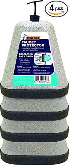 Frost King Foam Outdoor Faucet Cover, to Prevent Freeze, 4-Pack