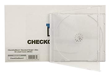 CheckOutStore (200) Standard Single 1-Disc CD Jewel Cases (White)