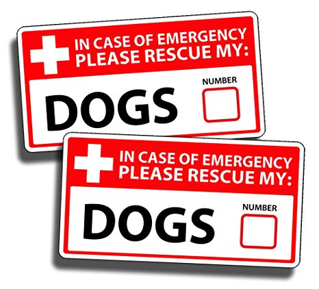 1st Responder Emergency Dog Dogs Puppy Rescue Decal Sticker Fireman 1st First Aid Fire Pet