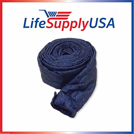 35 Ft Quilted Padded Central Vacuum Hose Cover with Zipper