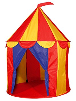 1 X Red Floor Circus Tent Indoor Children Play House Outdoor Kids Castle by POCO DIVO
