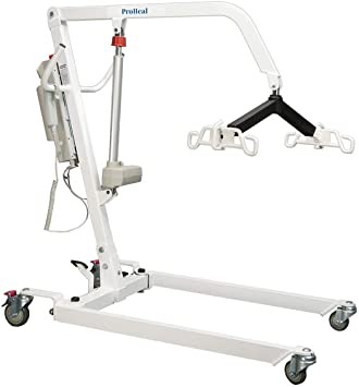 ProHeal Electric Lift - Safe and Easy Full Body Patient Transfer Lifter for Home Use and Facilities - Floor, Low Bed and Chair Lifting, 6 Point Spreader Bar (500 Pound Capacity)
