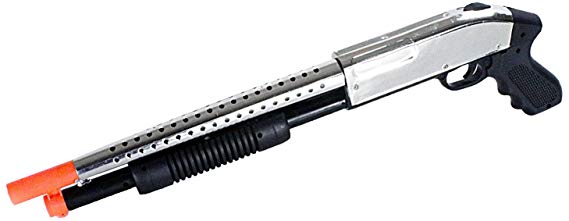 bbtac airsoft shotgun pump action (starter shotgun series) - pistol grip airsoft shotgun - high bb capacity - 300 fps  w/ 6mm 0.12g bbs with bbtac warranty & tech support(Airsoft Gun)