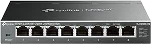 TP-Link TL-SG108S-M2 | 8-Port Multi-Gigabit 2.5G Ethernet Switch | Unmanaged Network Switch | Ethernet Splitter | Plug & Play | Desktop/Wall Mount | Silent Operation