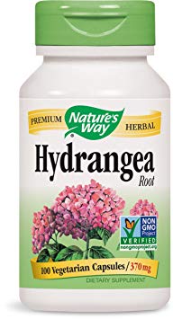 Nature's Way Hydrangea Root, 370 Milligrams, 100 Vegetarian Capsules. Pack of 1.
