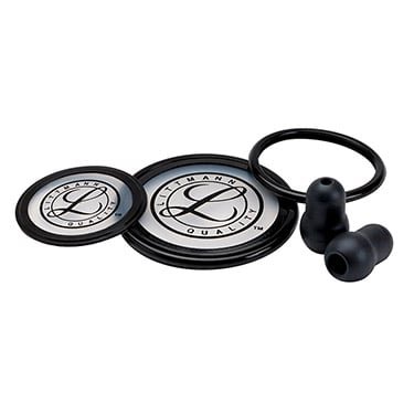 3M Littmann Stethoscope Spare Parts Kit, Cardiology III, Black, 40003