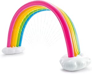 Intex Rainbow Cloud Sprinkler Sprayer, 118in x 43in x 71in, for Ages 3