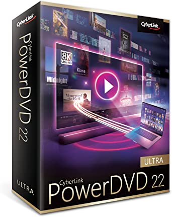 CyberLink PowerDVD 22 Ultra | Award-Winning Blu-ray, DVD, & Media Player Software | Play Virtually Any File Format [Retail Box]