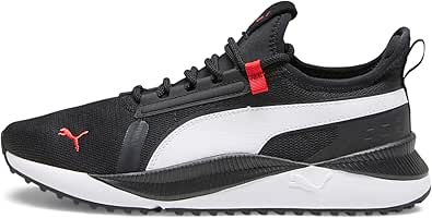 PUMA Mens Pacer Future Sneaker, PUMA Mens Black-PUMA Mens White-For All Time Red, 11