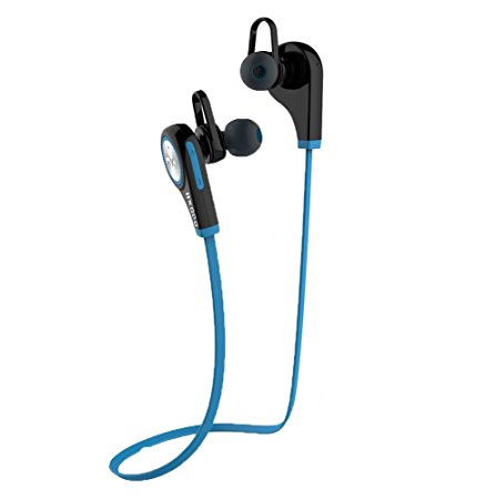 OXoqo Fashion Wireless Bluetooth Sport Earphone, Workout Exercise Running Gym in-ear headphones with Mic, Compatible with iPhone iPad and Android Phones(Blue)