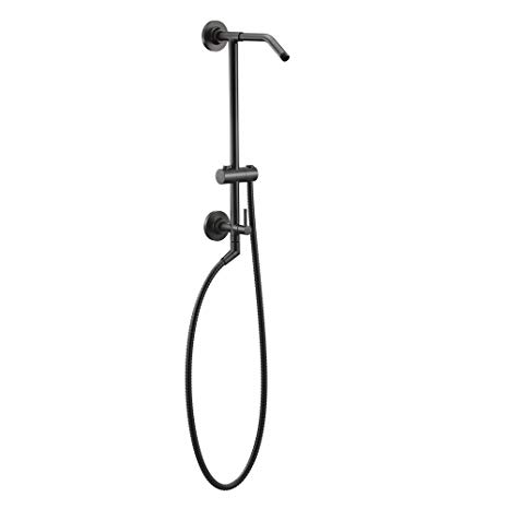 Moen TS3661NHBL Annex Valve Trim and Shower Rail, Matte Black