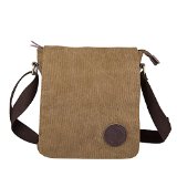 OXA Small Durable Canvas Shoulder Messenger Bag Army Bag College Casual Bag for Men and Women