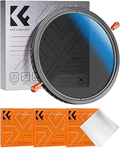 K&F Concept 2 in 1 67mm Variable ND2-32&CPL Filter, NO X Cross, HD Optical Glass Waterproof Adjustble Neutral Density Polarizing ND