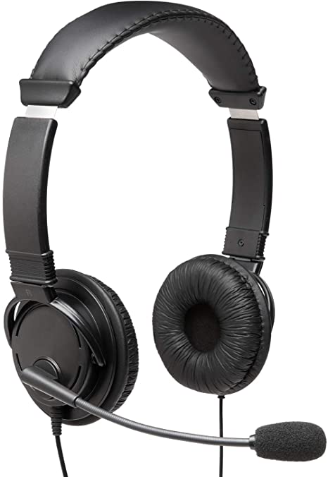 Kensington Hi-Fi Headphones with Microphone (K97603WW), Black, Universal