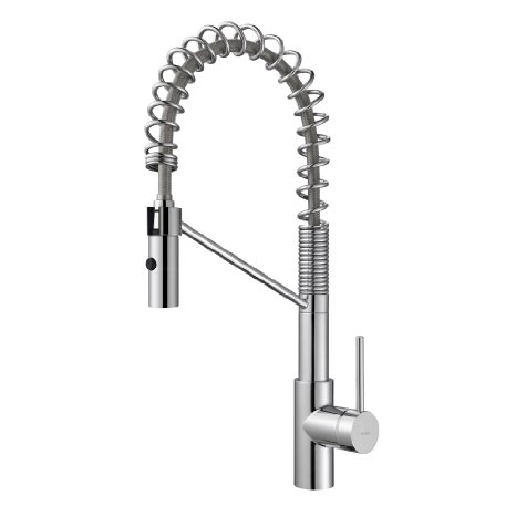 Kraus KPF-2630CH Modern Mateo Single Lever Commercial Style Kitchen Faucet, Chrome