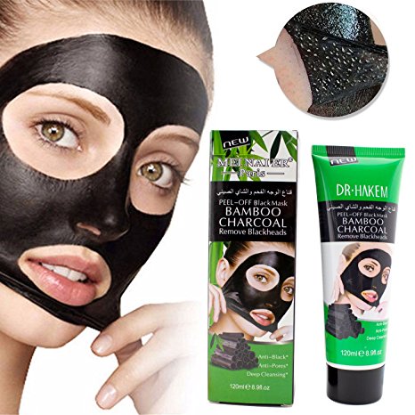 Blackhead Remover Mask,Cleansing Blackhead Mud Face Mask,Peel off Strip Mask For Face Nose Acne Treatment Acne Oil Control(120ml)