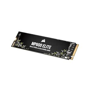 Corsair MP600 Elite 2TB PCIe Gen4 x4 NVMe M.2 SSD -Upto 7000 MB/s - High-Density 3D TLC NAND - M.2 2280