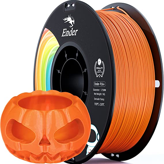 Creality PLA Filament Pro Orange(Pumpkin),1.75mm 3D Printer Filament, Ender PLA   (Plus) Printing Filament, 1kg(2.2lbs)/Spool, Dimensional Accuracy ±0.03mm. Fit Most FDM Printer