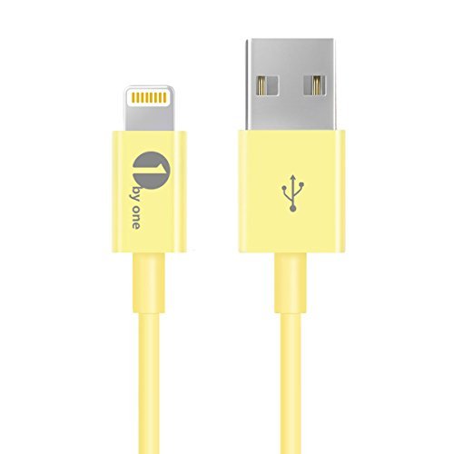 [Apple MFI Certified] 1byone Lightning to USB Cable 3.3ft / 1m for iPhone 6s 6 Plus 5s 5c 5, iPad mini, iPad Air, iPad Pro, iPod touch 6th Gen / nano 7th Gen, Yellow